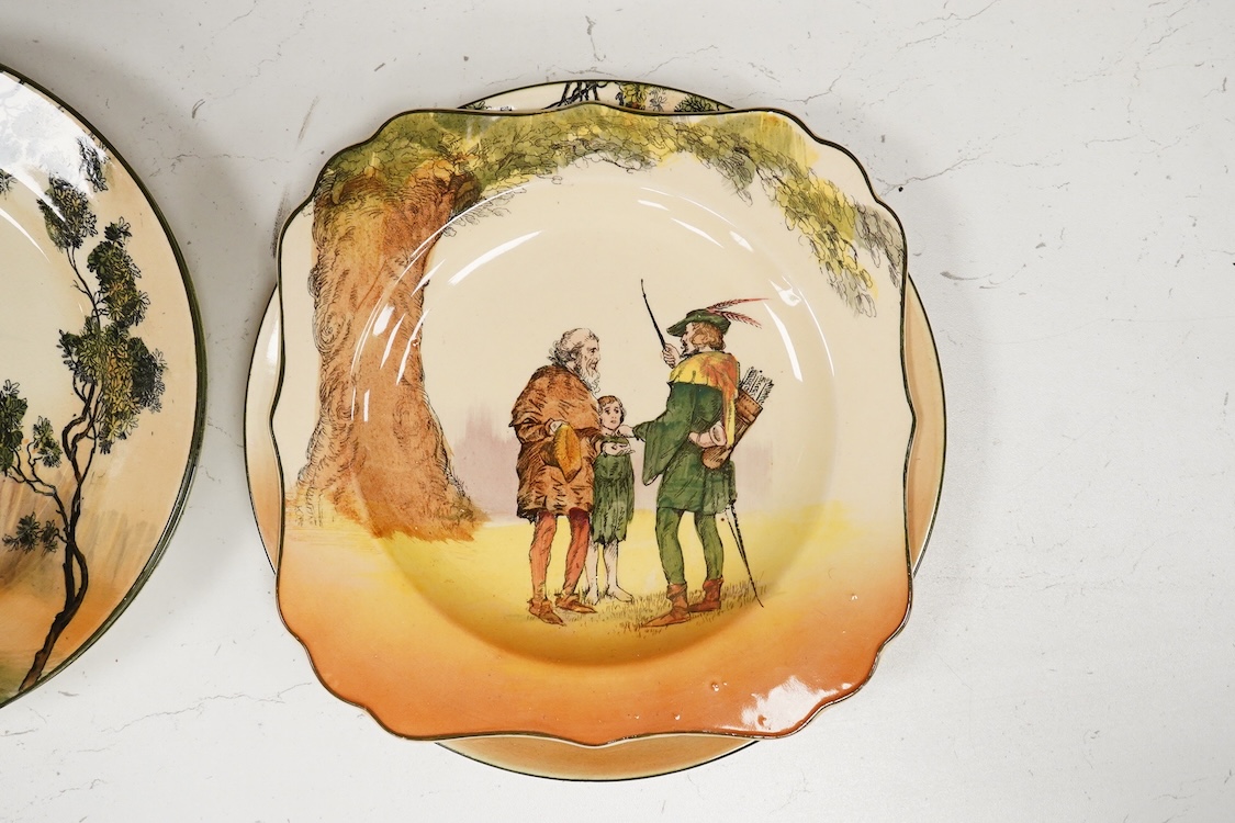 A collection of Royal Douton Series ware dinner and other plates